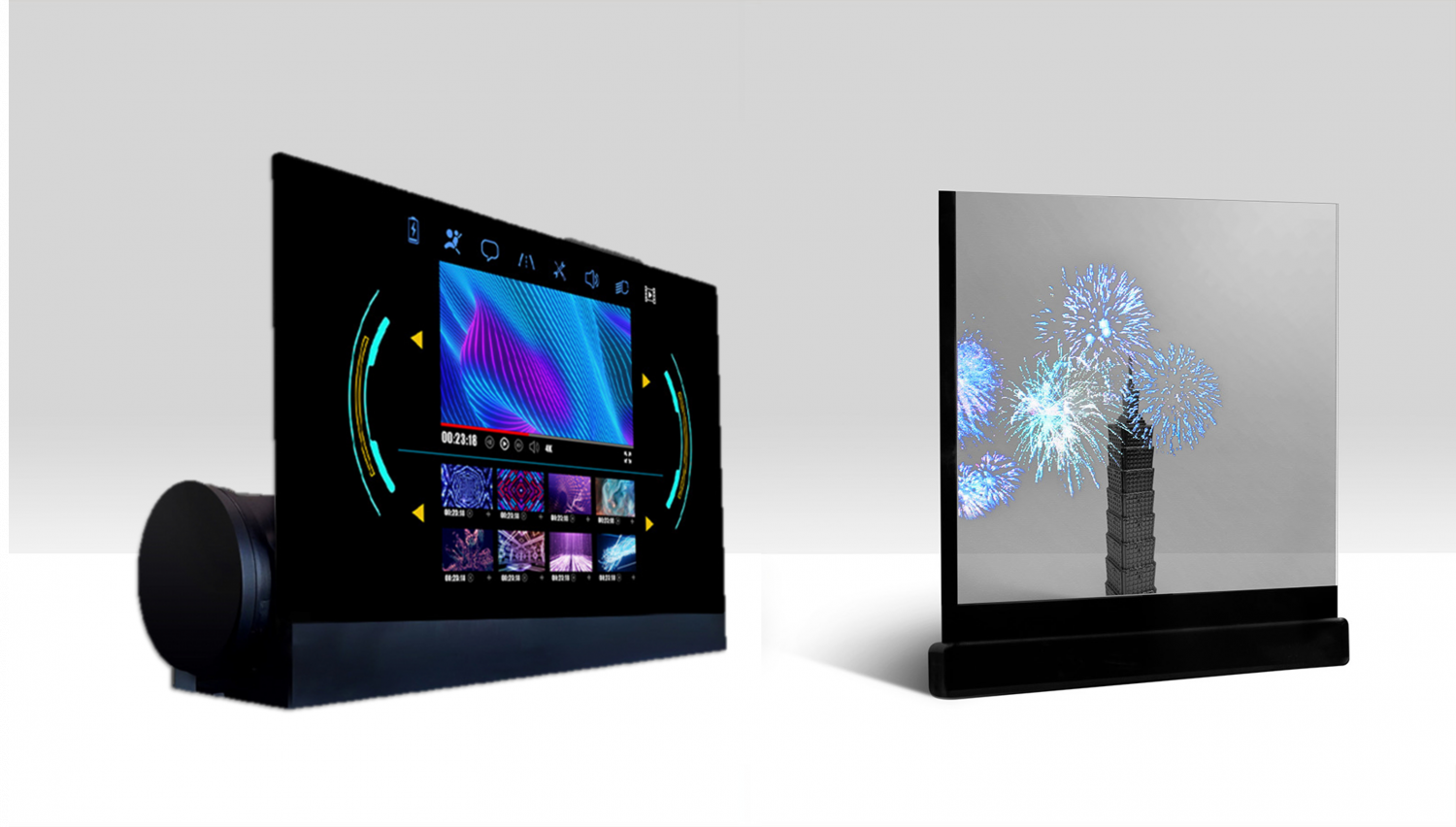 可卷式、折迭性、高透明